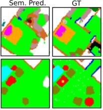 Semantic map predicted beyond the field of view